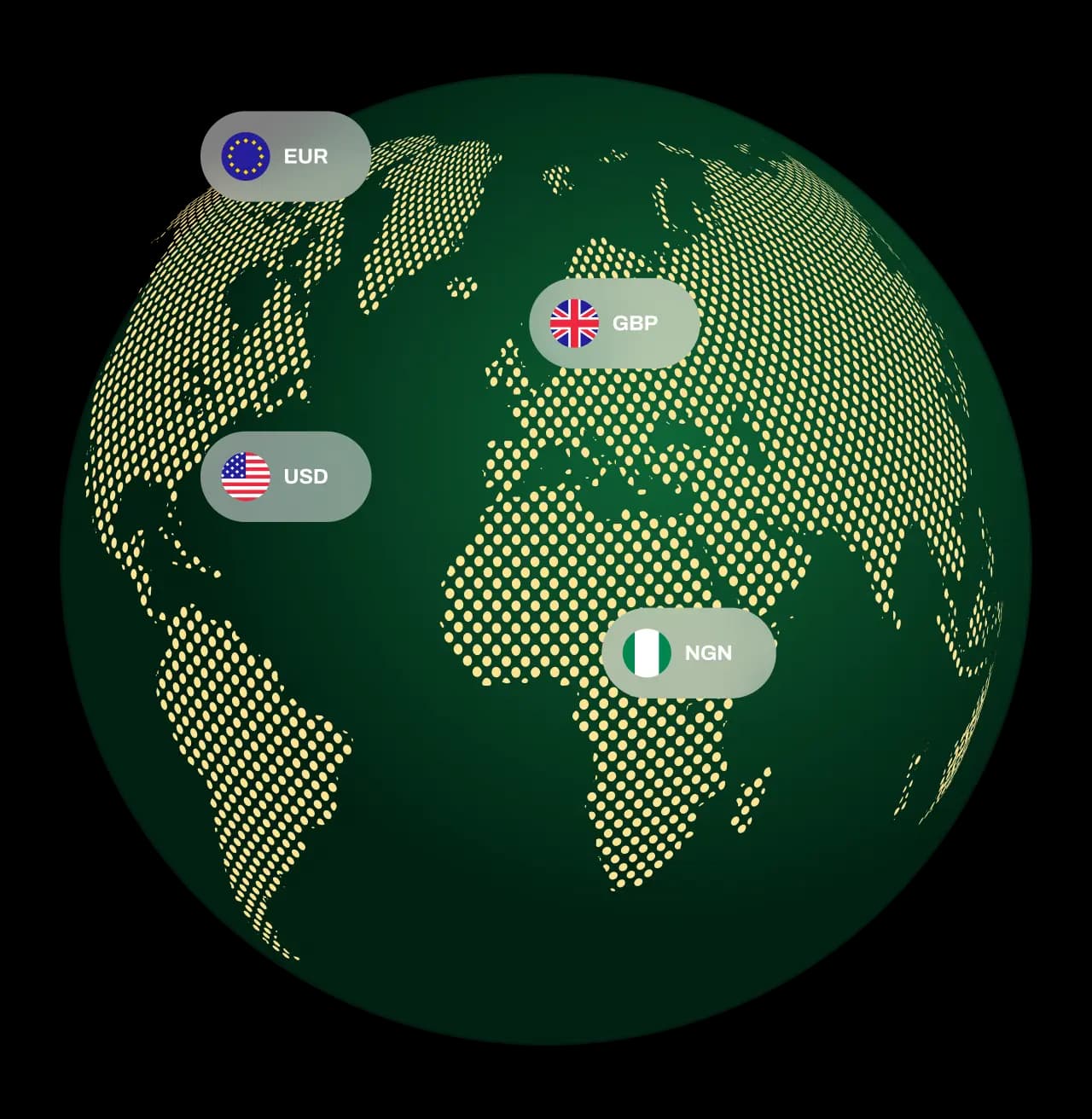 Global currency map